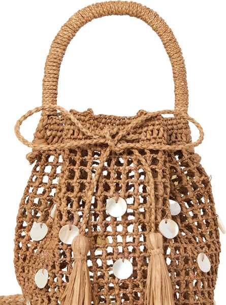 Genti de mana ALANUI Precious Moments Bucket Bag BROWN  PEARL Femei (BM 19701341) 5