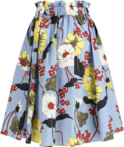 Fuste Marni Flared floral midi Skirt SKY Femei (BM 19701344) 2