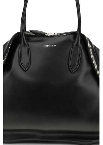 Genti de umar Alexander McQueen Manta Maxi Shoulder Bag BLACK/SILVER Femei (BM 19701347) 4