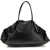 Alexander McQueen Manta Maxi Shoulder Bag BLACK/SILVER