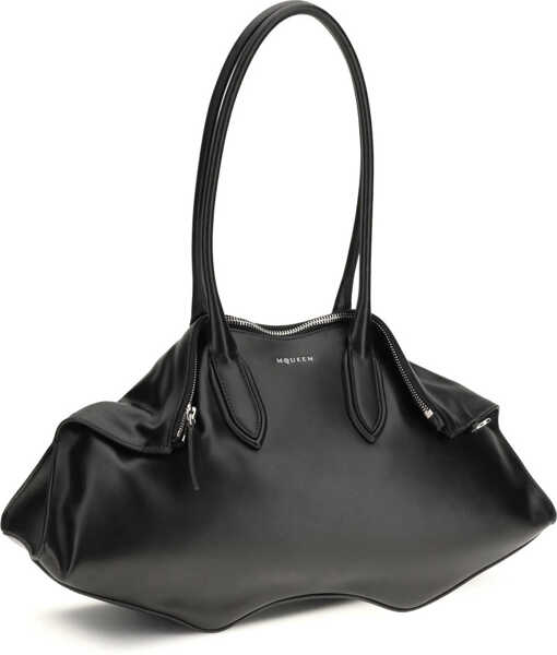 Genti de umar Alexander McQueen Manta Shoulder Bag BLACK/SILVER Femei (BM 19701350) 2