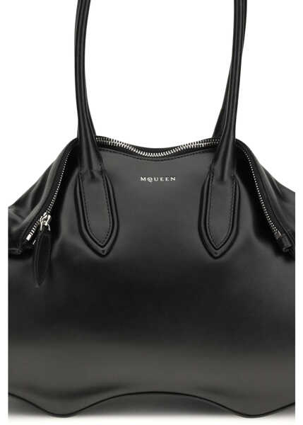 Genti de umar Alexander McQueen Manta Shoulder Bag BLACK/SILVER Femei (BM 19701350) 4