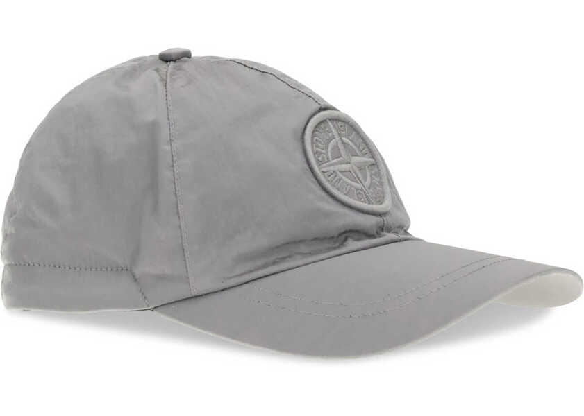 Sepci Stone Island Nylon Baseball Hat PEARL GREY Barbati (BM 19701353) 2