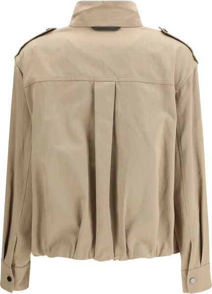 Jachete Brunello Cucinelli Double closure with zip and snap buttons Jacket TRENCH Femei (BM 19701362) 2