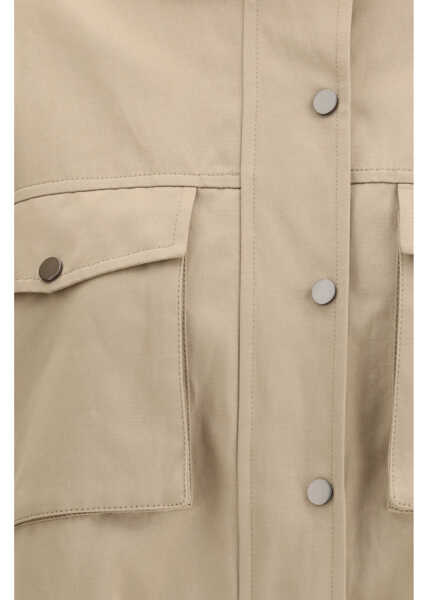 Jachete Brunello Cucinelli Double closure with zip and snap buttons Jacket TRENCH Femei (BM 19701362) 3