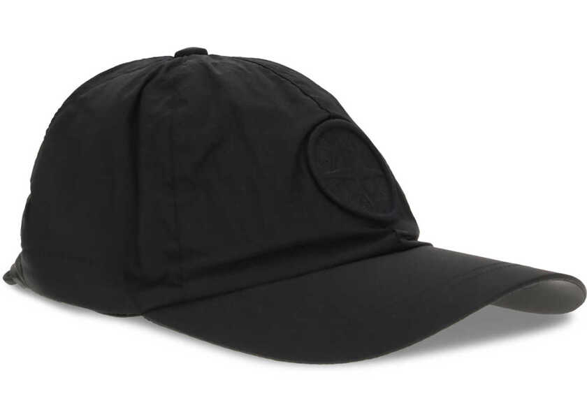 Sepci Stone Island Nylon Baseball Hat BLACK Barbati (BM 19701365) 2
