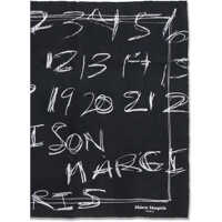 Esarfe pentru Barbati - Esarfe Maison Margiela Numerical silk Scarf BLACK Barbati (BM 19701371) - B-mall.ro