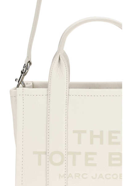 Genti de mana Marc Jacobs The Small Tote Handbag COTTON/SILVER Femei (BM 19701377) 4