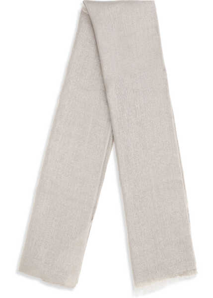 Esarfe Brunello Cucinelli Silk and cashmere Scarf DESERTO Femei (BM 19701383) 2