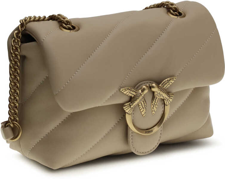 Genti de umar Pinko Love Mini Puff Shoulder Bag BEIGE-GRIGIO FUMO-ANTIQUE GOLD Femei (BM 19701392) 2