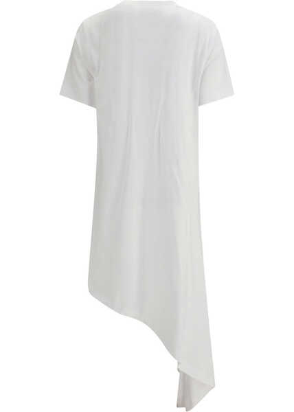 Tricouri LOULOU DE SAISON Igari T-shirt dress WHITE Femei (BM 19701410) 2