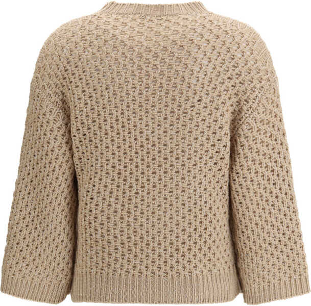 Pulovere casual Fabiana Filippi Jumper crafted from Platinum yarn with micro sequins FAGGIO Femei (BM 19701413) 2