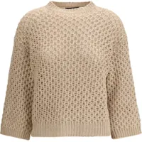 Pulovere casual Jumper crafted from Platinum yarn with micro sequins Femei