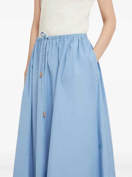 Fuste Marni Poplin Drawstring Skirt SKY Femei (BM 19701419) 5
