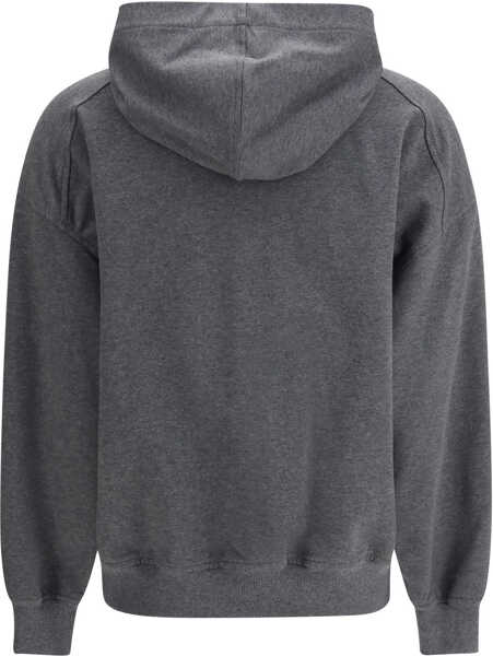 Bluze de trening Brunello Cucinelli Cotton Hoodie GRIGIO SCURO Femei (BM 19701428) 2