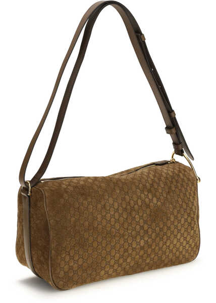 Genti de mana Gucci Half Horsebit Shoulder Bag PEPPER BROWN/PEP.BR Femei (BM 19701452) 3