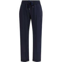 Pantaloni casual Track stretch-fleece Trousers with monili detailing Femei