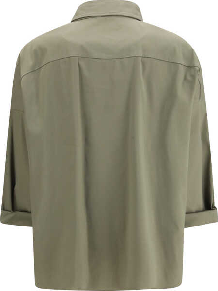 Camasi casual Brunello Cucinelli Shiny monili Shirt EUCALIPTO Femei (BM 19701464) 2