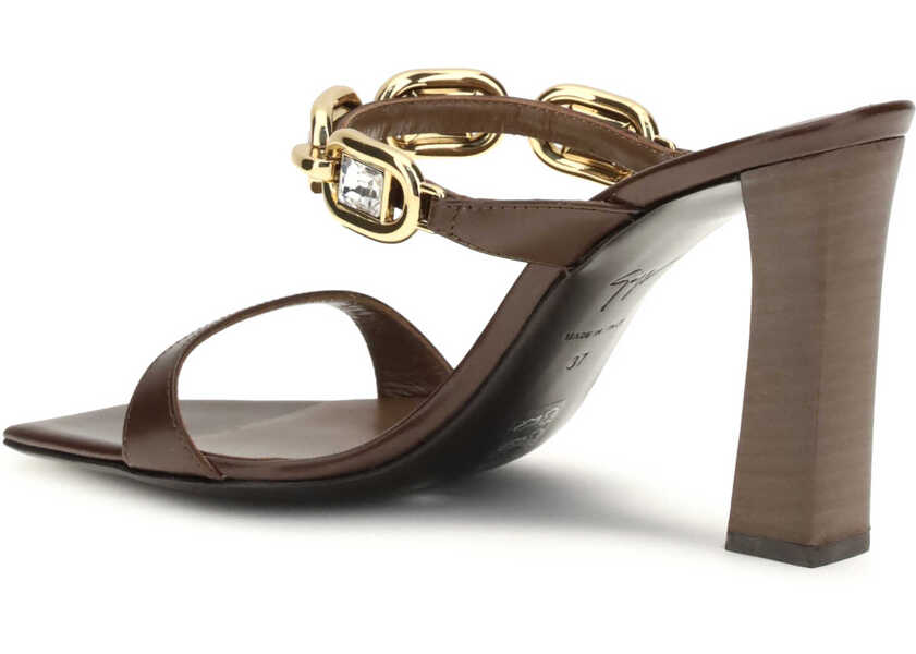 Sandale Giuseppe Zanotti Muse Mules Sandals HOT BROWN Femei (BM 19701473) 3