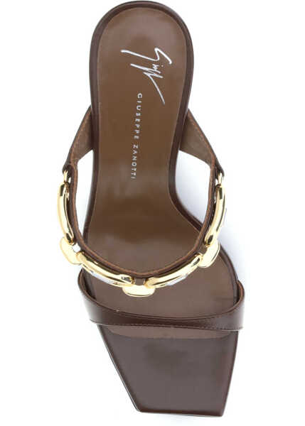 Sandale Giuseppe Zanotti Muse Mules Sandals HOT BROWN Femei (BM 19701473) 4