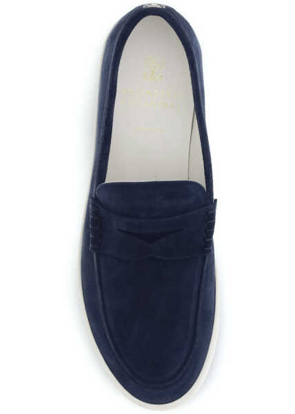 Mocasini Brunello Cucinelli Suede Loafers MIDNIGHT BLUE Barbati (BM 19701488) 4