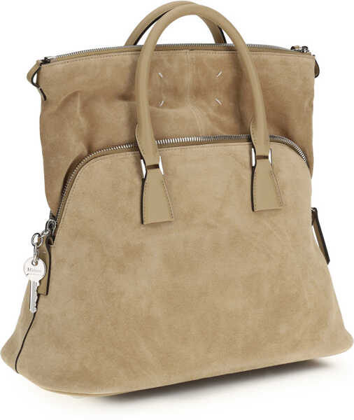 Genti de mana Maison Margiela 5AC soft medium Handbag CAMEL Barbati (BM 19701512) 3