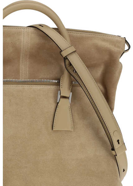 Genti de mana Maison Margiela 5AC soft medium Handbag CAMEL Barbati (BM 19701512) 4