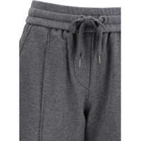 Pantaloni casual Brunello Cucinelli Dama - Pantaloni casual Brunello Cucinelli Track stretch-fleece Trousers with monili detailing GRIGIO SCURO Femei (BM 19701515) - B-mall.ro