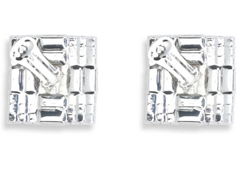 Cercei Magda Butrym Crystal Checkerboard lobe Earrings RHODIUM SILVER Femei (BM 19701524) 2