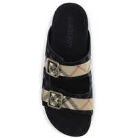 Sandale pentru Barbati - Sandale Burberry Check suede Urchin Sandals BLACK Barbati (BM 19701533) - B-mall.ro