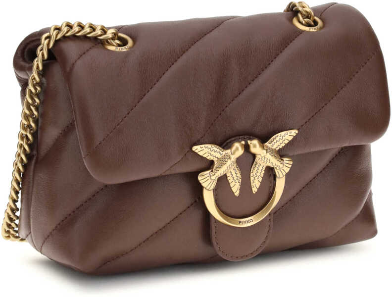 Genti de umar Pinko Love Mini Puff Shoulder Bag BURGUNDY WINE-ANTIQUE GOLD Femei (BM 19701536) 2