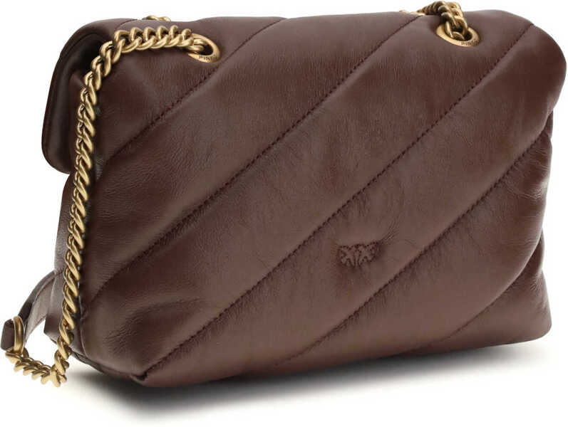 Genti de umar Pinko Love Mini Puff Shoulder Bag BURGUNDY WINE-ANTIQUE GOLD Femei (BM 19701536) 3