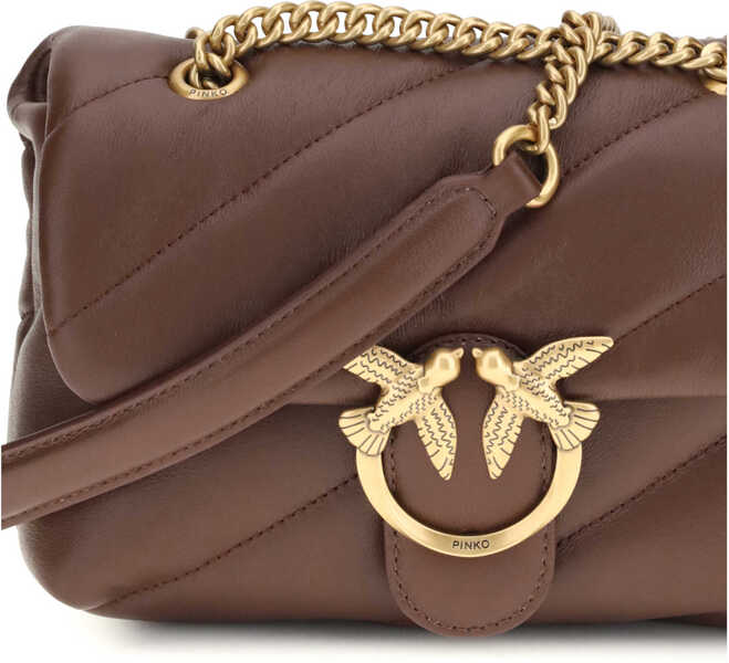 Genti de umar Pinko Love Mini Puff Shoulder Bag BURGUNDY WINE-ANTIQUE GOLD Femei (BM 19701536) 4