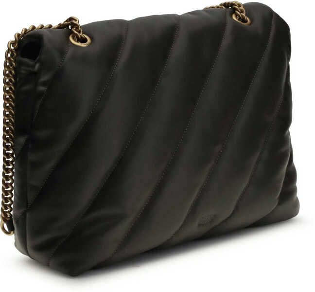 Genti de umar Pinko Love Puff Shoulder Bag VERDE FANGO-ANTIQUE GOLD Femei (BM 19701542) 3