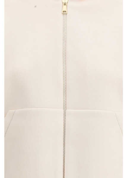 Jachete Fabiana Filippi Hooded Sweatshirt BURRO Femei (BM 19701545) 3