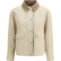 Jachete Cotton-linen canvas Jacket Femei