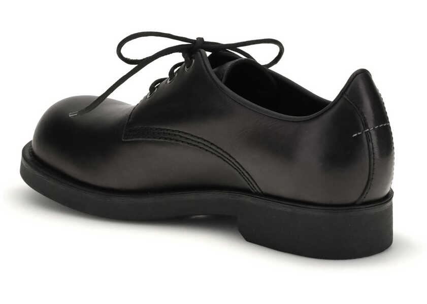 Pantofi eleganti MM6 Maison Margiela Biker Lace-Up Shoes BLACK Barbati (BM 19701566) 3