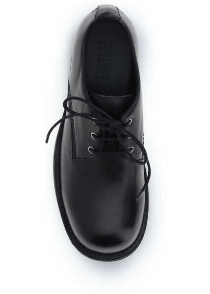 Pantofi eleganti MM6 Maison Margiela Biker Lace-Up Shoes BLACK Barbati (BM 19701566) 4