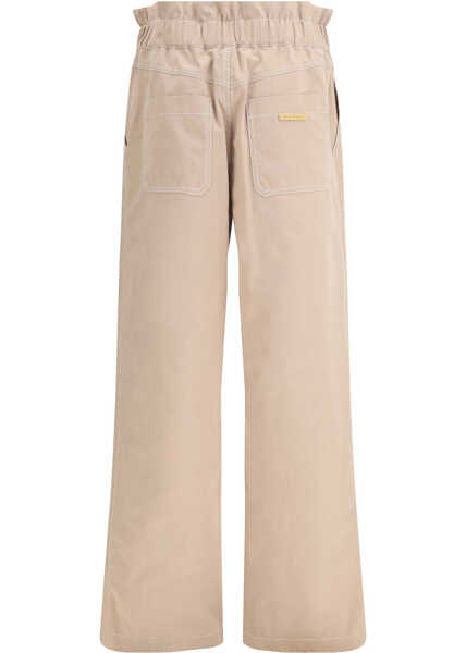 Pantaloni casual Marni Gabardine Trousers CEMENT Femei (BM 19701581) 2