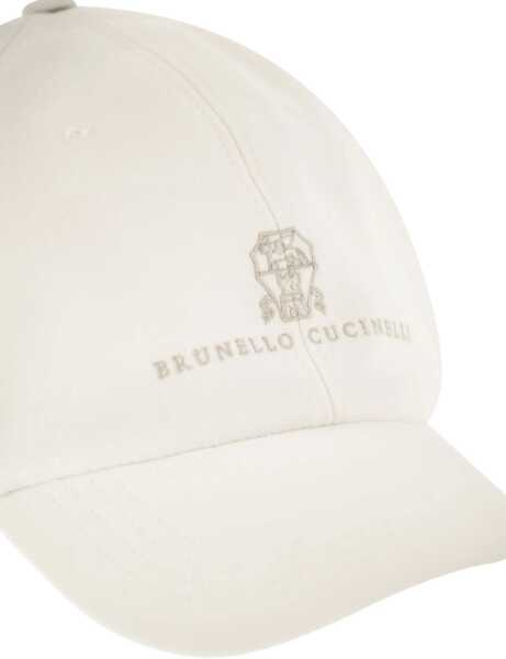 Sepci Brunello Cucinelli Logoed Baseball Hat NEVEBEIGE Barbati (BM 19701590) 4
