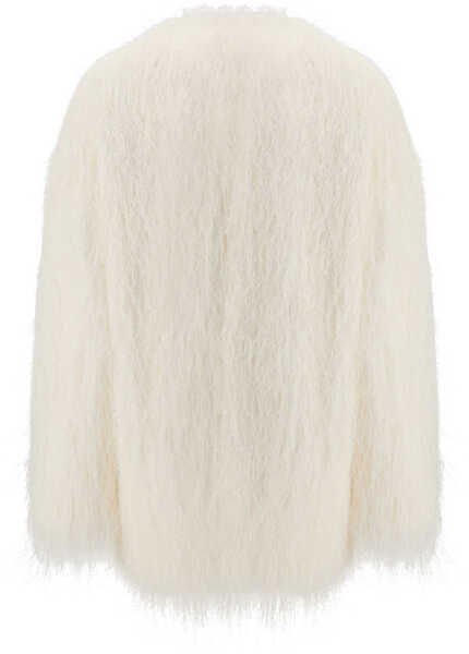 Paltoane LOULOU DE SAISON Filippo fringed Coat WHITE Femei (BM 19701593) 2