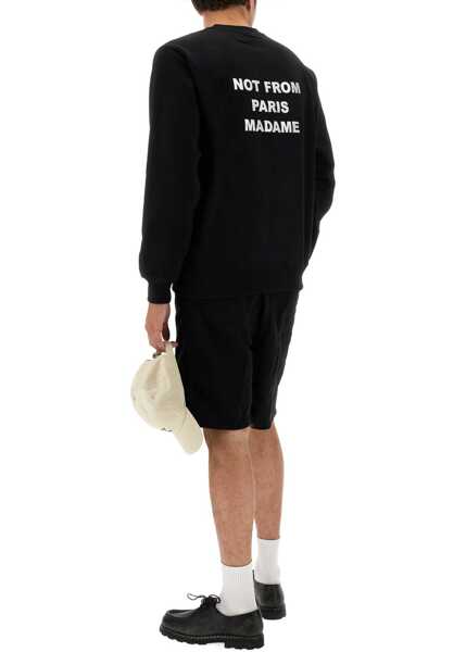 Bluze de trening DRLE DE MONSIEUR Felpa Slogan BLACK Barbati (BM 19701704) 3