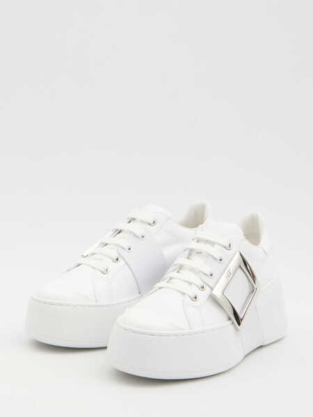 Sneakers Roger Vivier Viv Skate Sneakers WHITE Femei (BM 19701776) 2