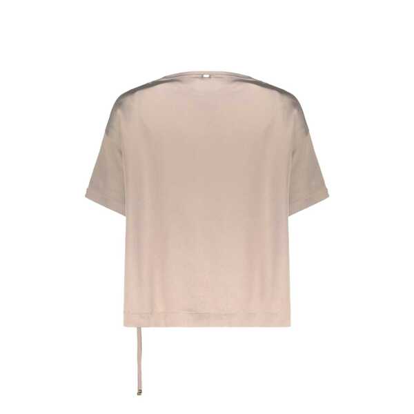 Bluze Herno Herno  asymmetric short-sleeve blouse Beige Femei (BM 19701798) 2
