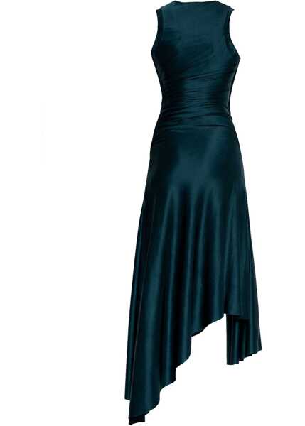 Rochii casual Victoria Beckham Woven And Draped Dress BLUE Femei (BM 19701836) 2
