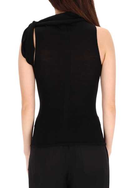 Bluze Rick Owens Top Twist In Maglia BLACK Femei (BM 19701857) 2