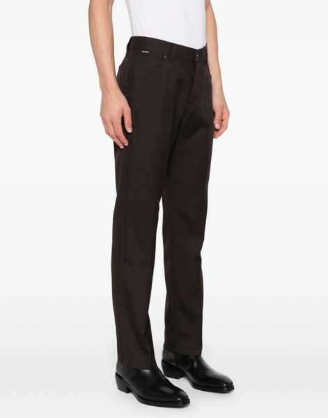 Pantaloni casual Tom Ford Wool Pants BROWN Barbati (BM 19701887) 3