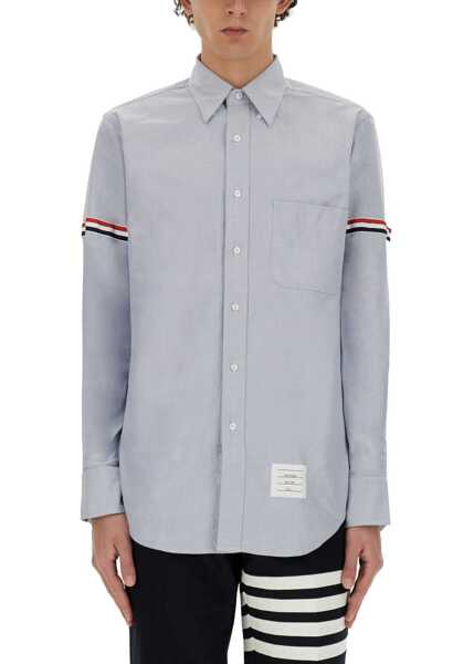 Camasi casual Thom Browne Camicia Classica BLUE Barbati (BM 19701899) 2