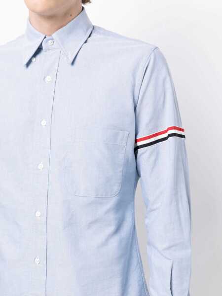 Camasi casual Thom Browne Classic Shirt BLUE Barbati (BM 19701899) 5