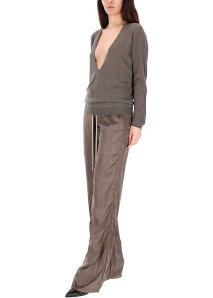 Pantaloni casual Rick Owens Pants Dietrich GREY Femei (BM 19701911) 2